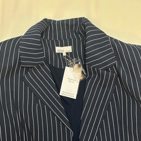 NEW with tags We Wore What Blue Pinstripe Blazer Never Worn!! - Picture 2 of 6